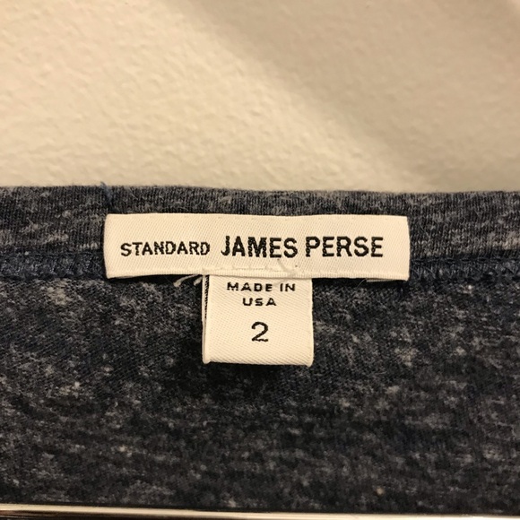 James Perse Boatneck Pocket Shirt 2 navy blue - Picture 7 of 9